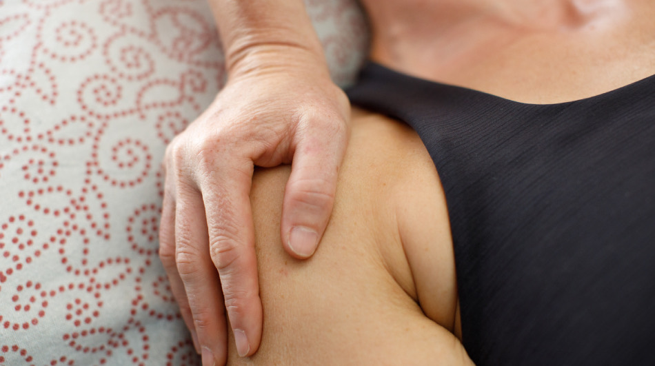 A hands-on massage treatment